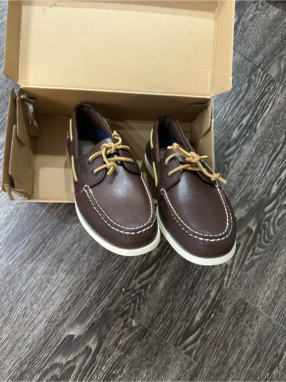 Men’s 11 1/2 Sperry’s Brown Leather Boat Shoes - Classic Casual
